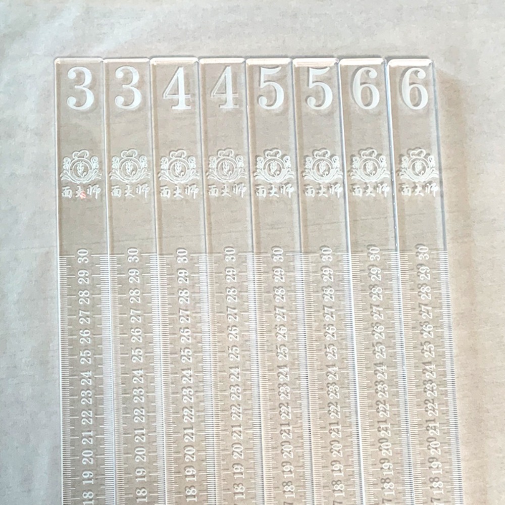 Fondant Smoother Set - Regla de equilibrio acrílico para Pastel