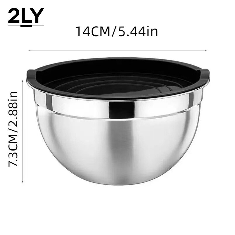 Kitchen Baking Bowls - Juego de Tazones Mezcladores de Acero