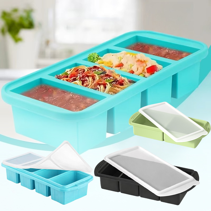 Kitchen Baking Storage Containers - Molde Grande de Silicona para Cubitos