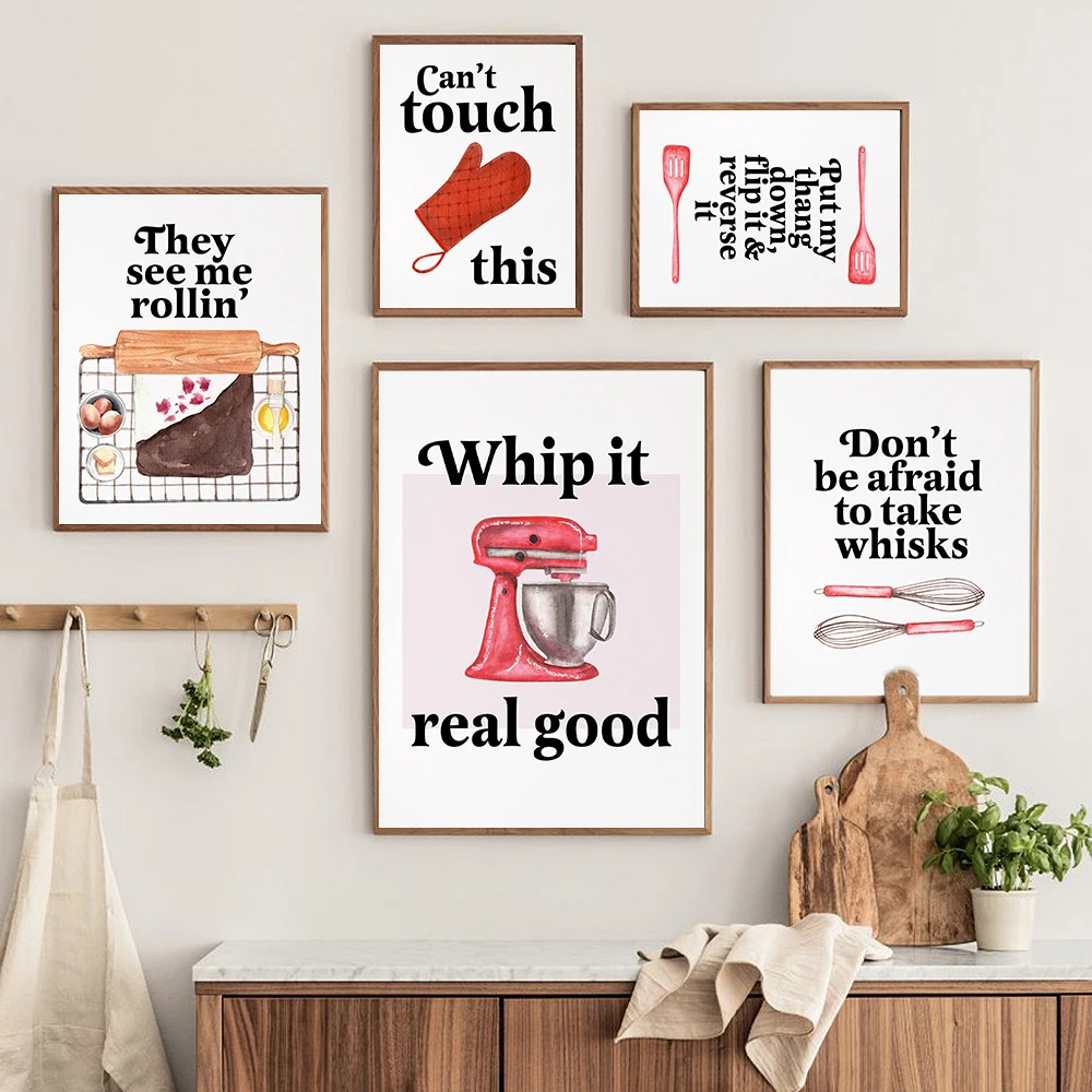 Kitchen Baking Quotes - Impresión de Cocina Divertida con Juguetos