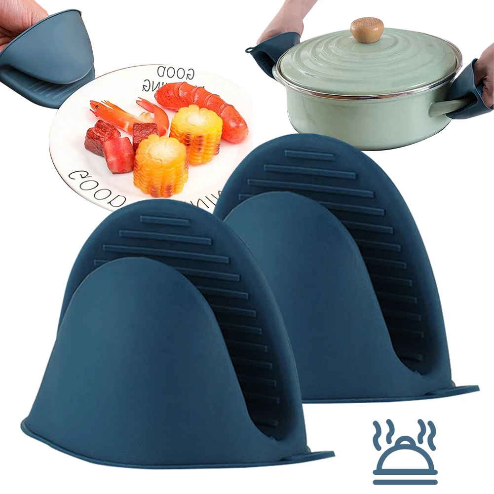 Kitchen Oven Baking Pans - Guantes de silicona resistentes al calor,