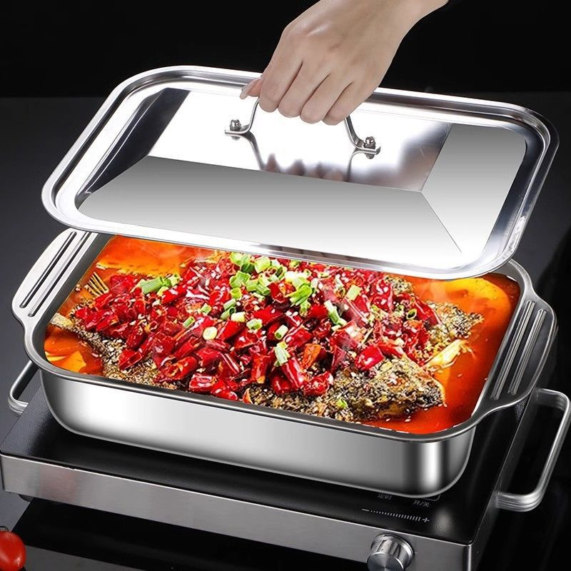 Kitchen Oven Baking Pans - Bandeja para Hornear Profunda de Acero