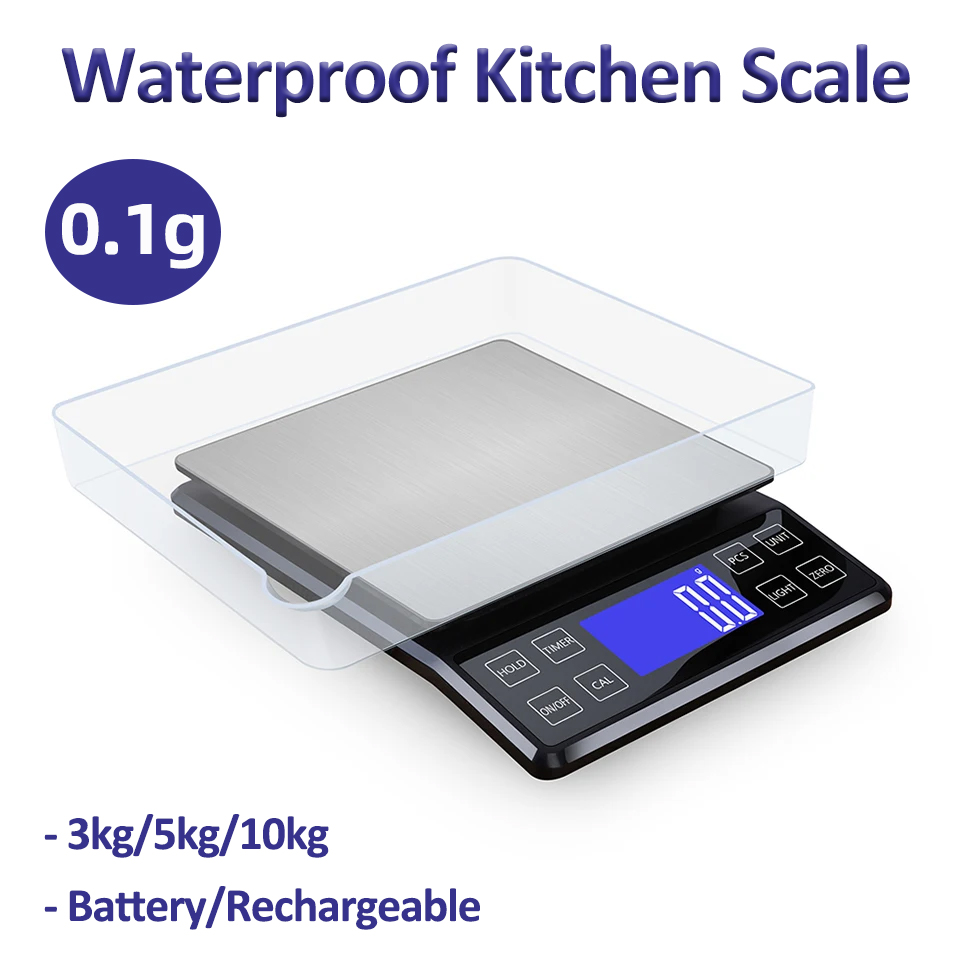 Kitchen Jobs - Báscula Digital de acero inoxidable para