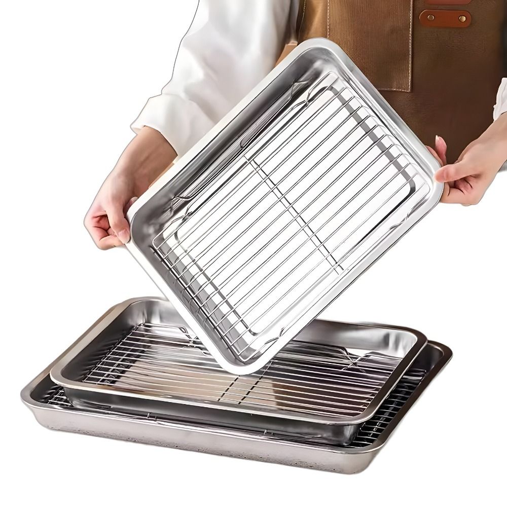 Kitchen Oven Baking Pans - Bandeja de Horno Portátil Antiadherente de
