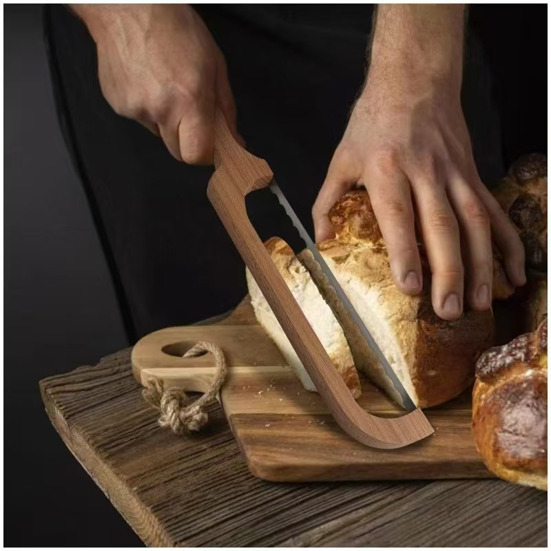Bread Baking Kitchen Utensils - Nuevo Cuchillo de madera para pan,