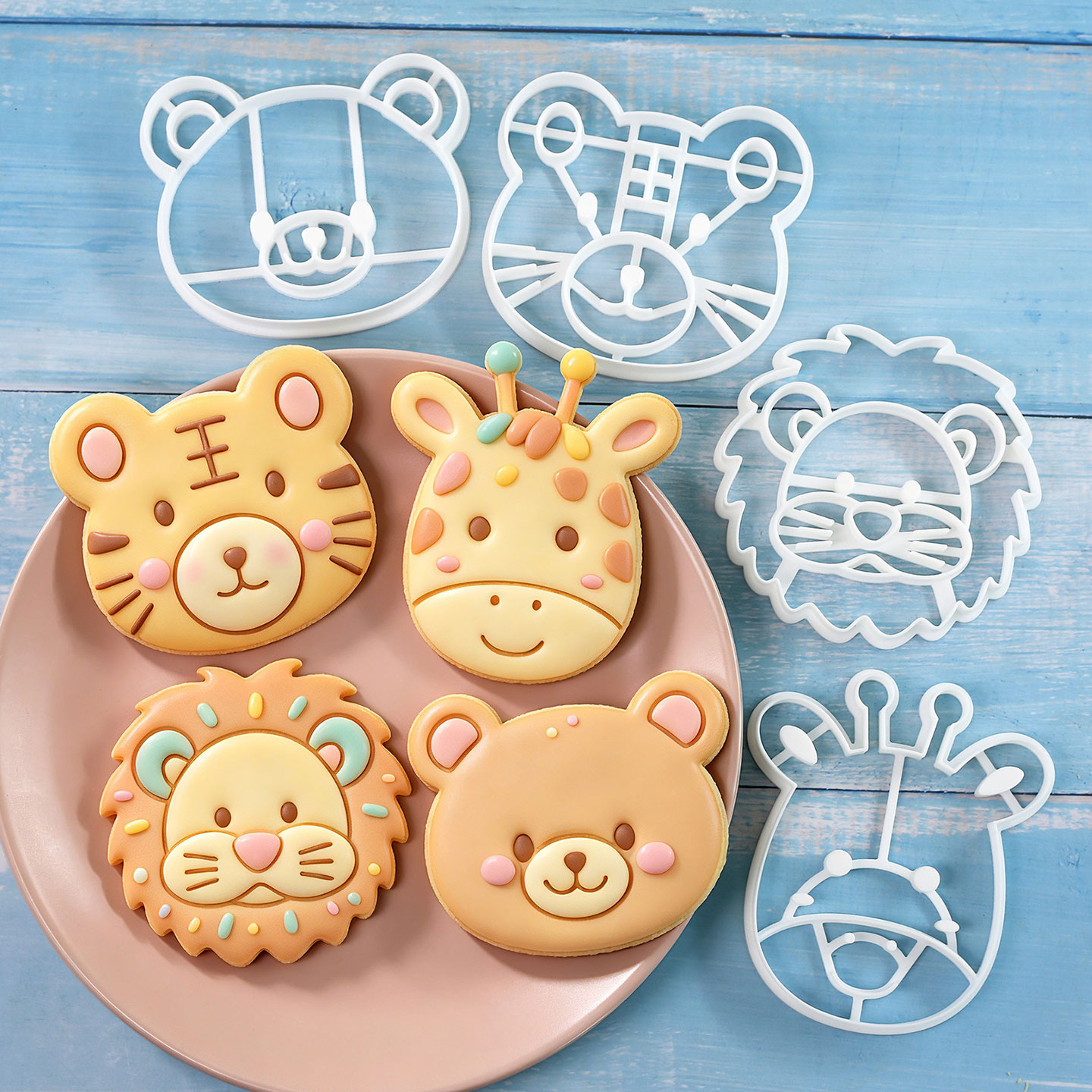 Kitchen Baking Utensil - Juego de 4 Cortadores de Galletas