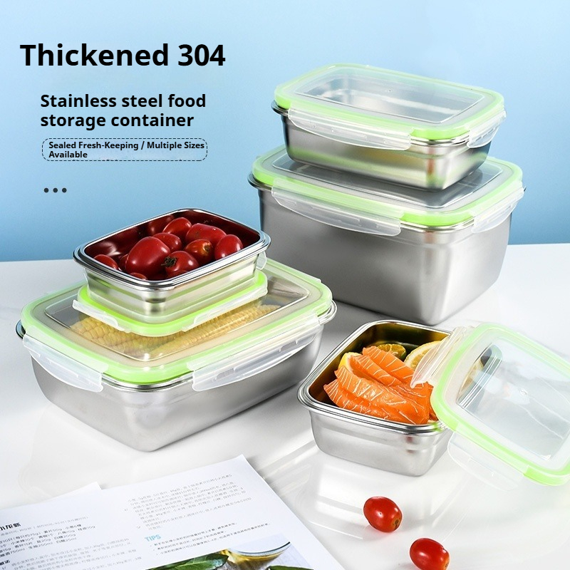 Kitchen Baking Tray Organizer - Fiambrera de acero inoxidable 304 con