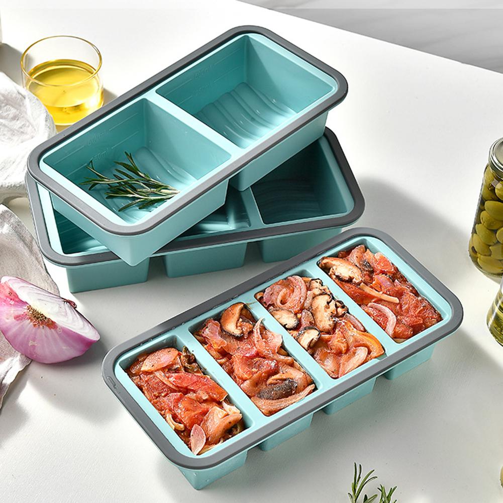 Kitchen Baking Storage Containers - Bandeja de silicona gigante para cubos