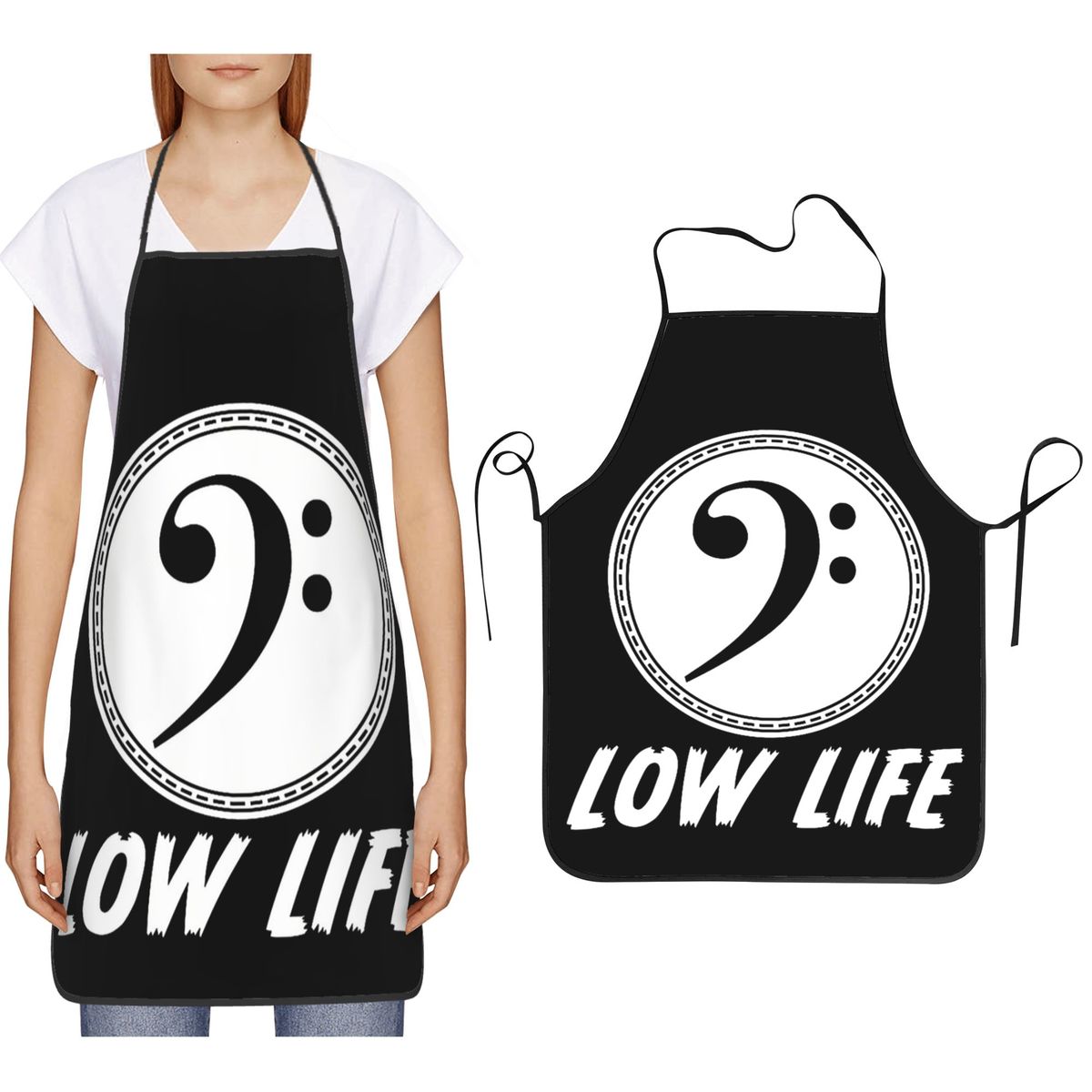 Kitchen And Baking Life - Cool Bass Clef Low Life Pun