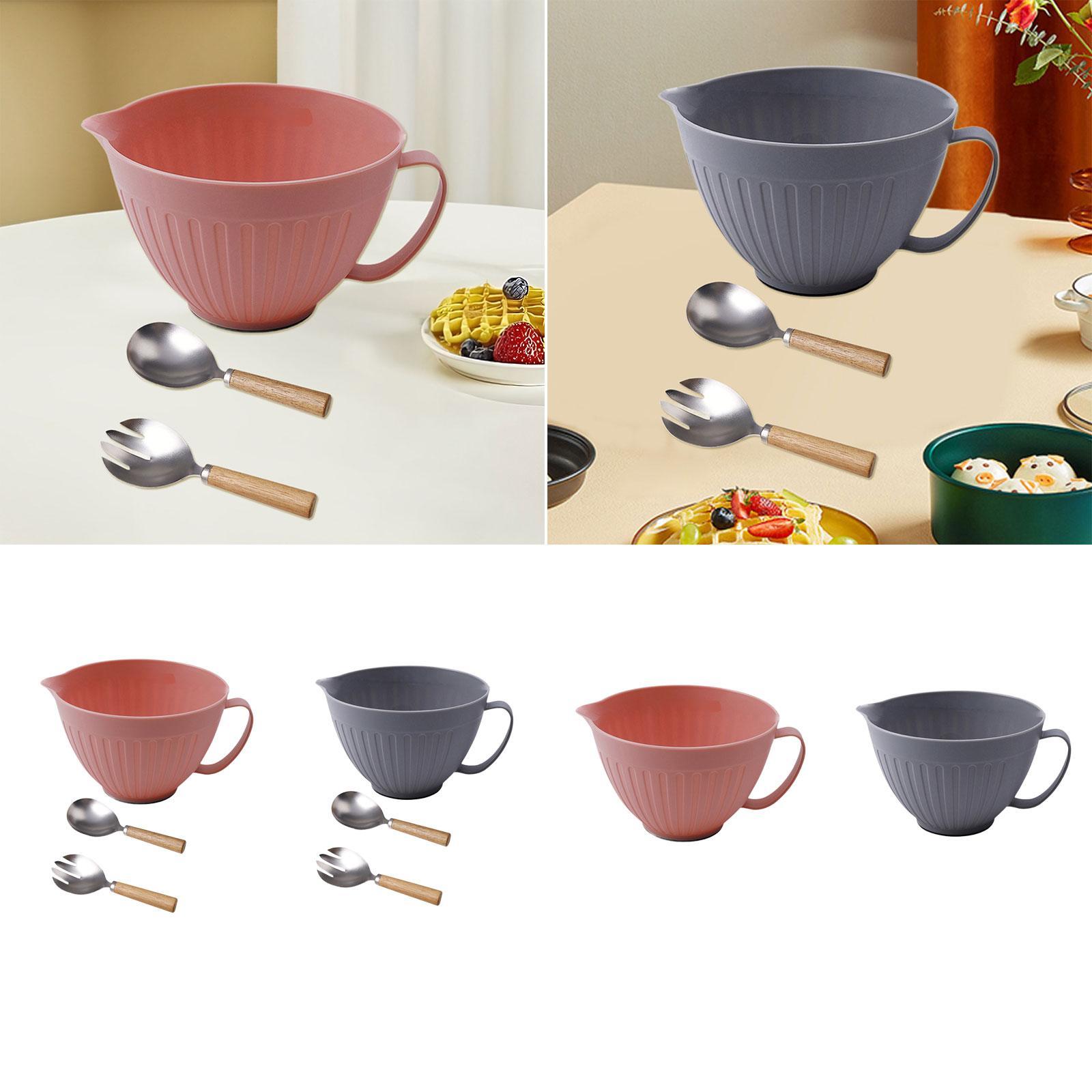 Kitchen Baking Bowls - Cuenco para mezclar con boquilla, accesorio