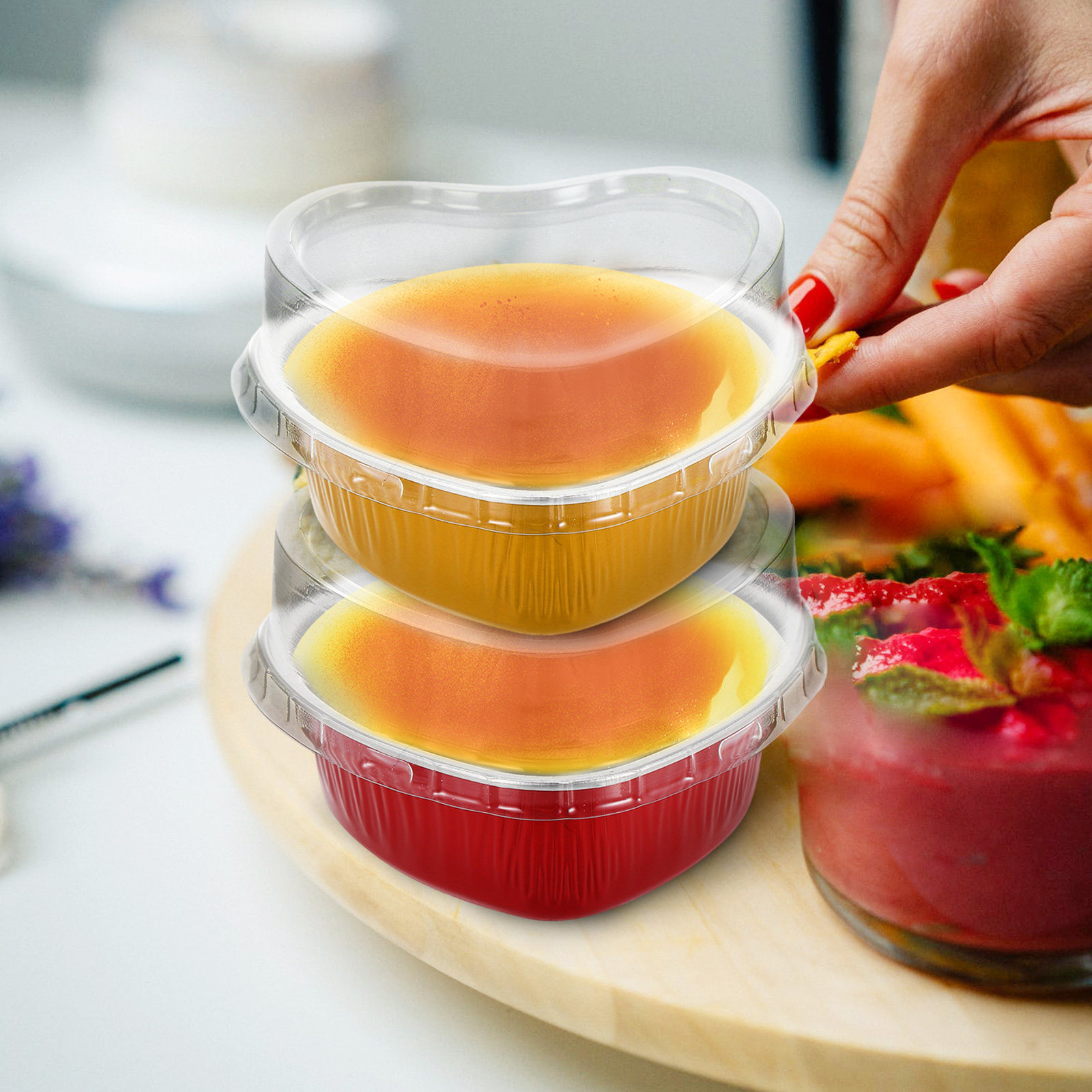 Kitchen Baking Bowls - 20 Sets de Moldes de Papel