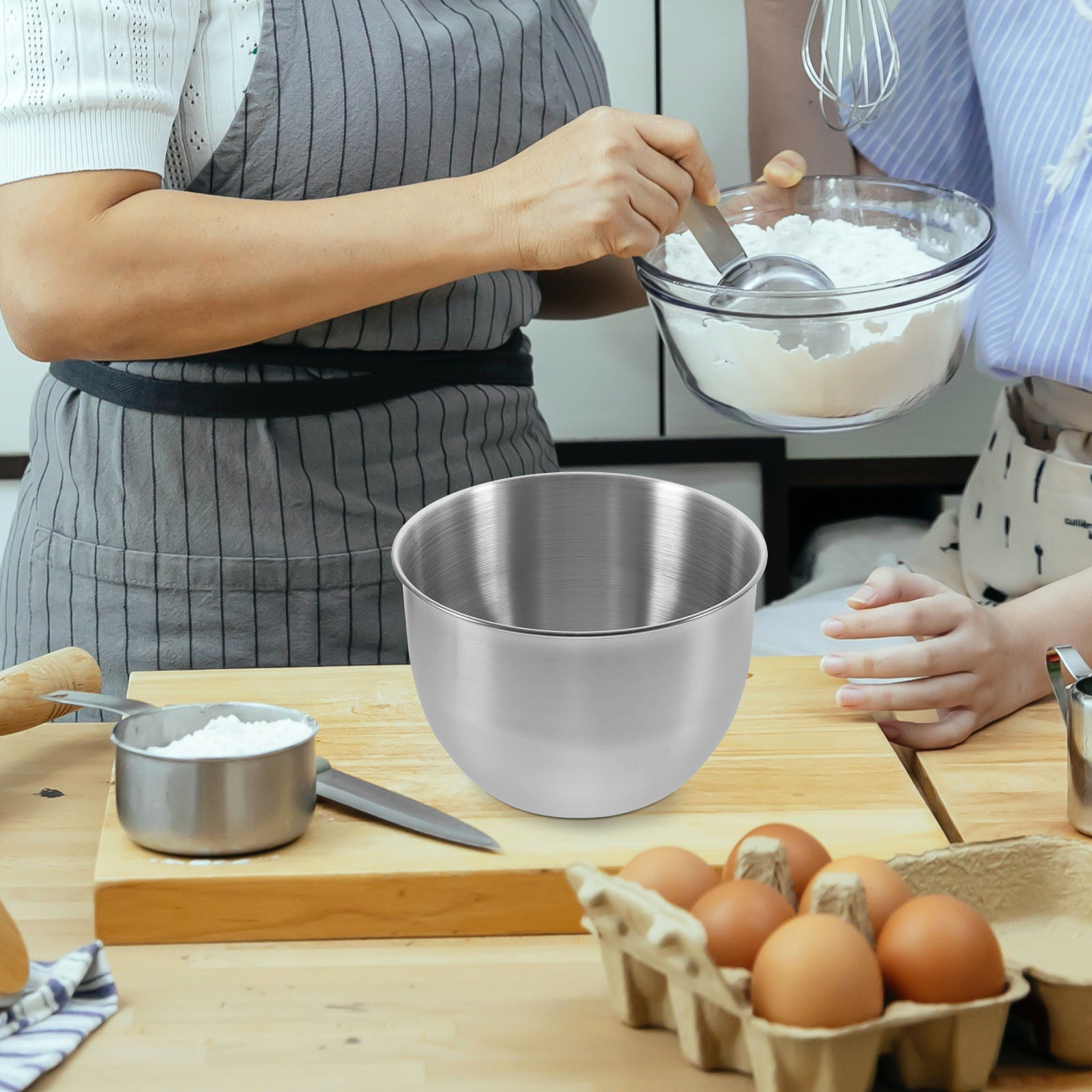 Kitchen Baking Bowls - Tazón de mezcla de acero inoxidable