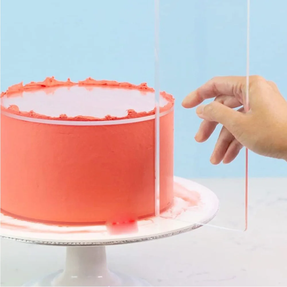 Fondant Smoother Set - Raspador de acrílico transparente para decoración