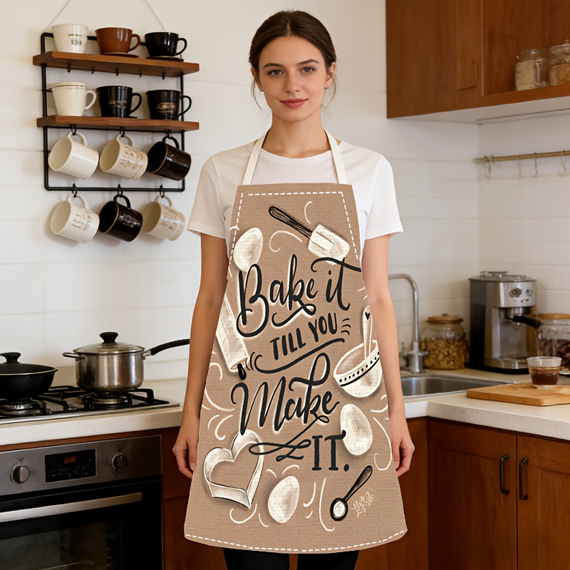Kitchen Baking Quotes - Delantal de Cocina con Estampado de