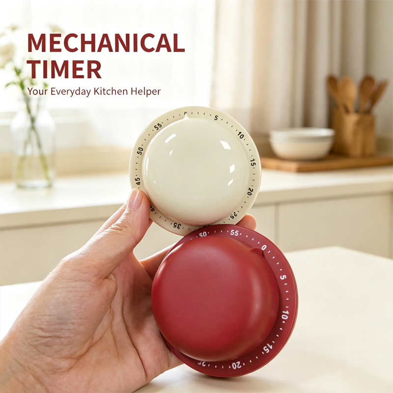 Kitchen Baking Timer - Temporizador de Cocina Mecánico con Alarma,