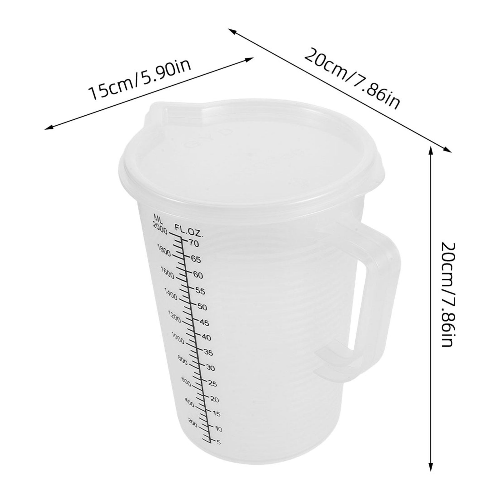 Tazas medidoras de 2,0 l, grad - Kitchen Baking Containers reseña y precio