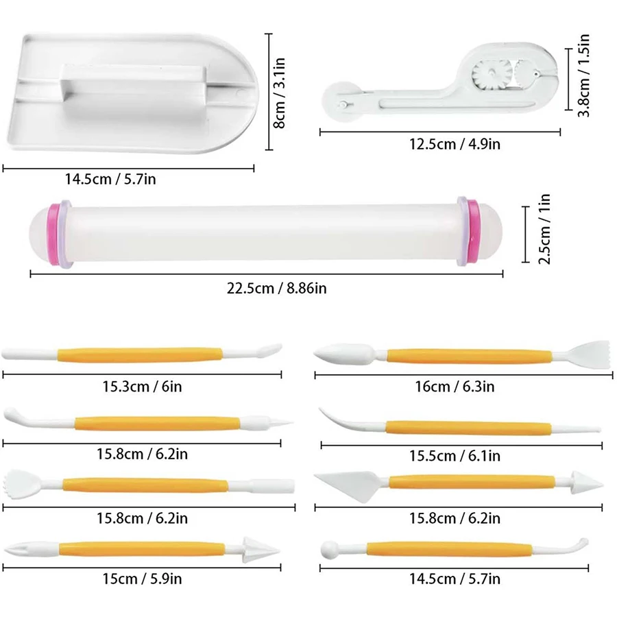Juego de herramientas para Fon - Fondant Smoother Set reseña y precio