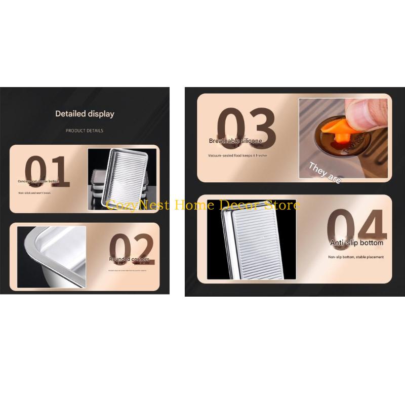 Contenedor bandeja cocina mult - Kitchen Baking Storage Containers reseña y precio