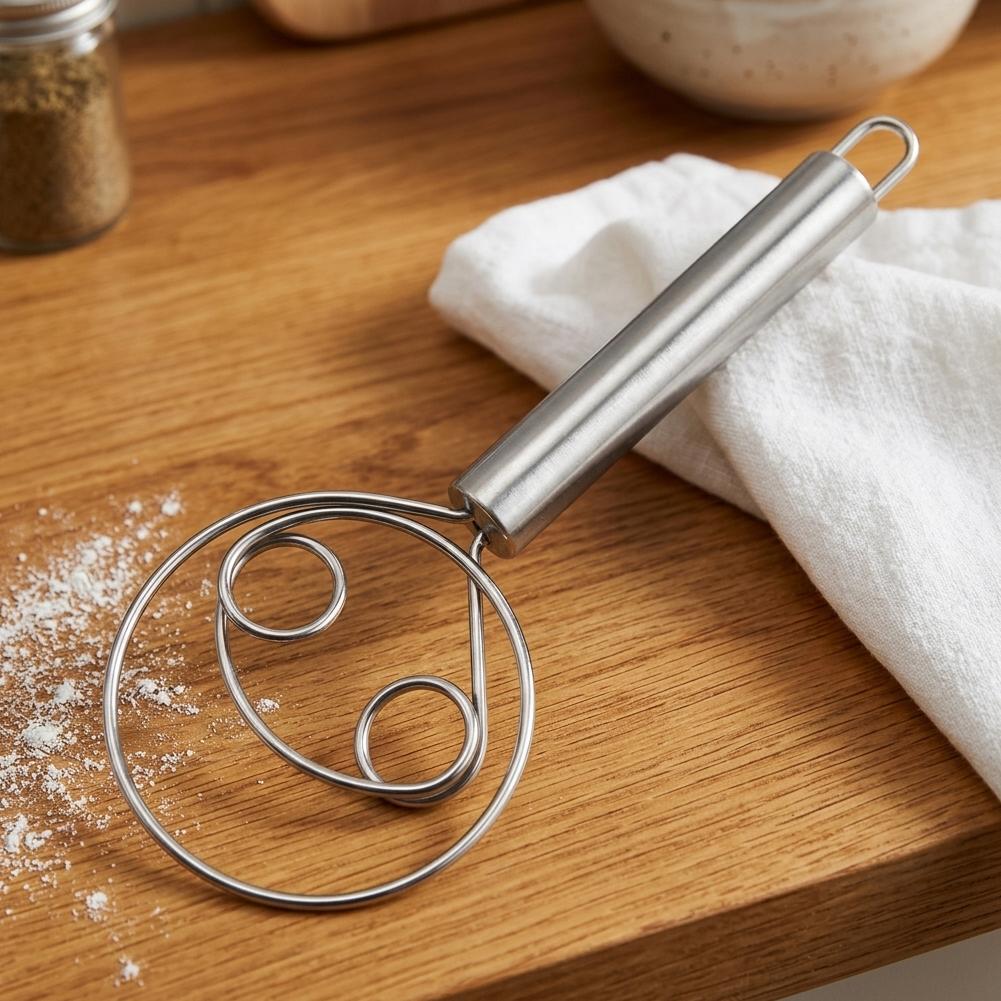 Batidor de masa de acero inoxi - Bread Baking Kitchen Utensils reseña y precio