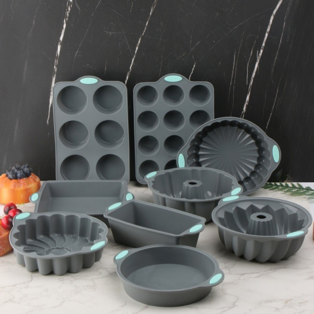 Moldes de silicona para pastel - Kitchen Oven Baking Pans reseña y precio