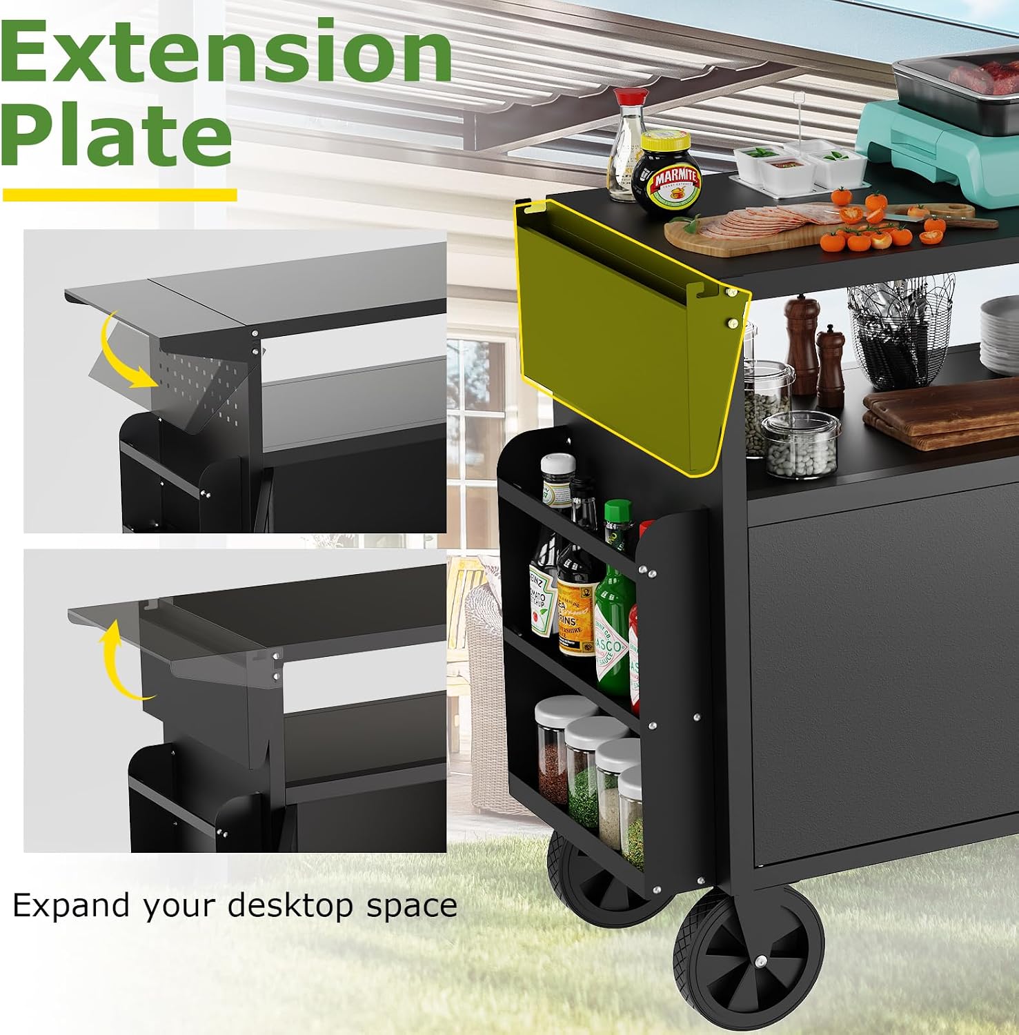 Carrito de parrilla para exter - Kitchen Q reseña y precio