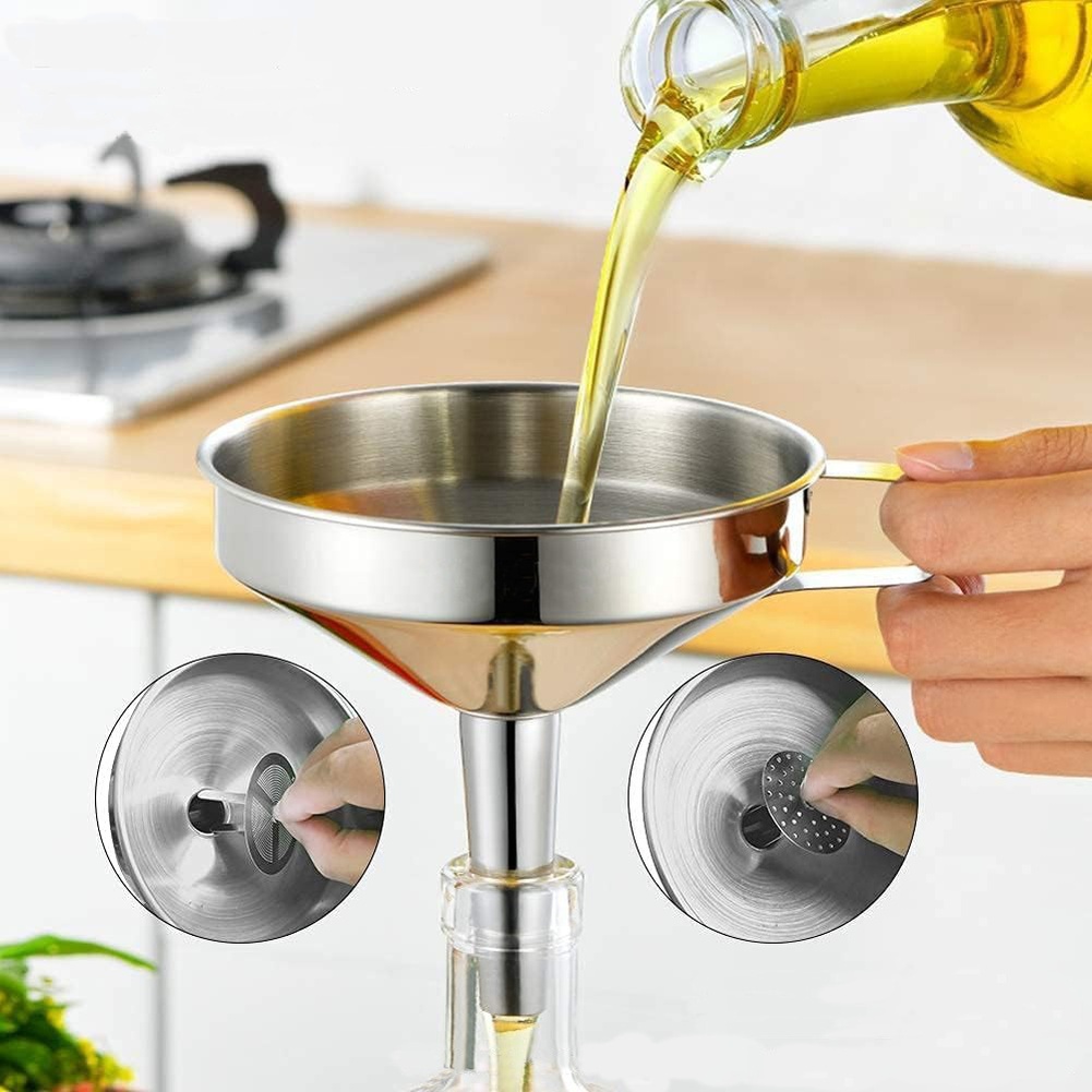 Embudo de acero inoxidable par - Kitchen Q reseña y precio