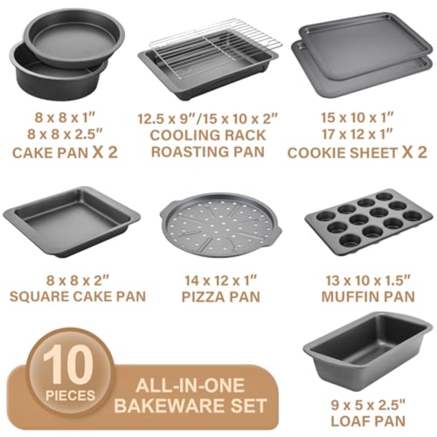 Juegos de utensilios para horn - Kitchen Oven Baking Pans reseña y precio