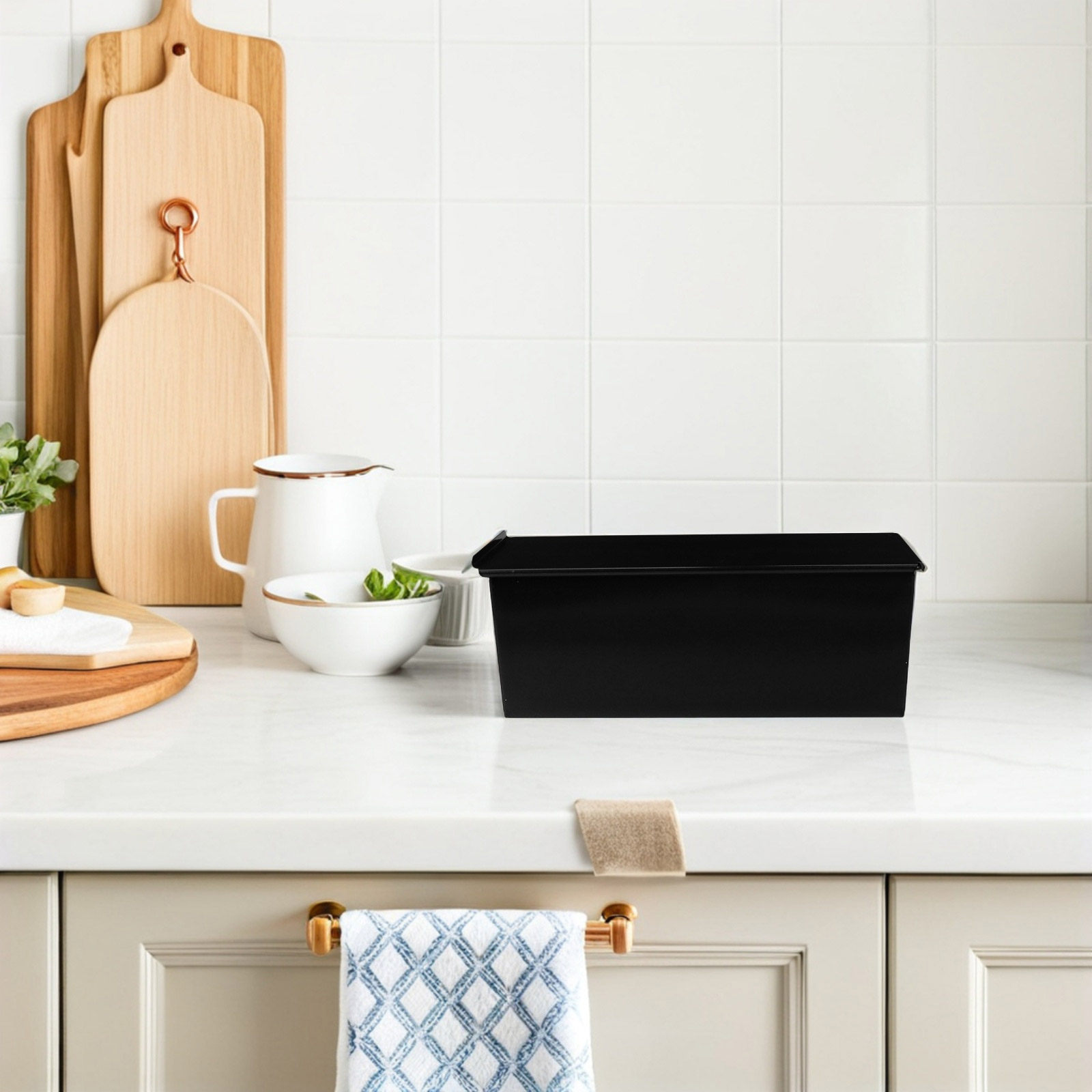 Molde para Pan Cuadrado con Ta - Kitchen Oven Baking Pans reseña y precio