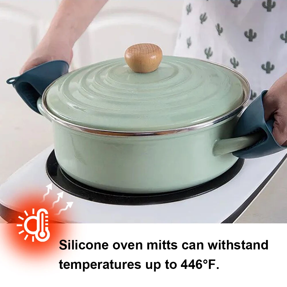Guantes de silicona resistente - Kitchen Oven Baking Pans reseña y precio
