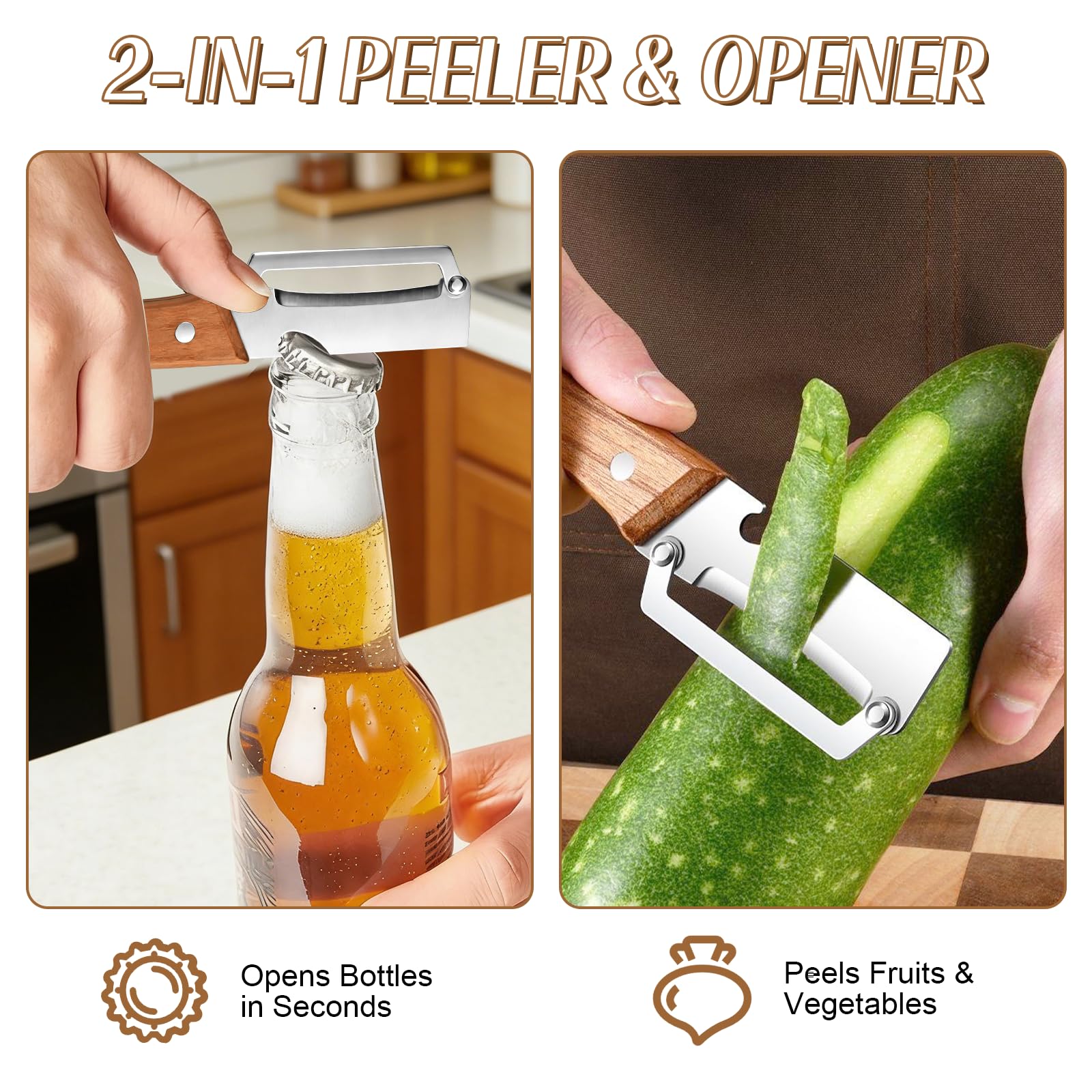 Pelador de Verduras 3 en 1 con - Kitchen Jobs reseña y precio