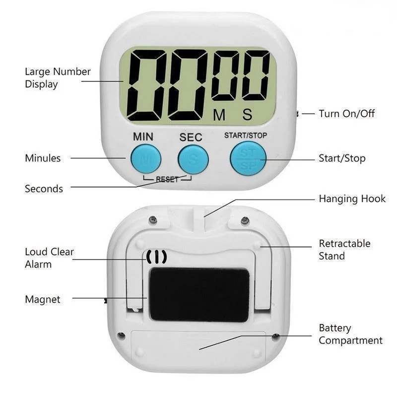 Mini Temporizador Digital de C - Kitchen Baking Timer reseña y precio