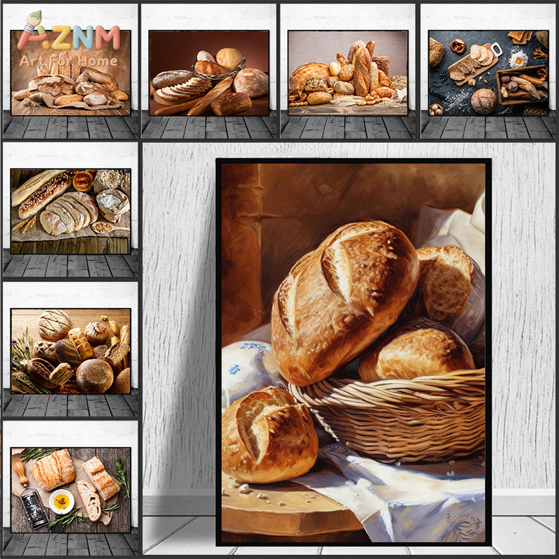 AZNM Pintura Realista de Pan R - Kitchen And Baking Life reseña y precio