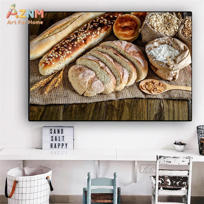 AZNM Pintura Realista de Pan R - Kitchen And Baking Life reseña y precio