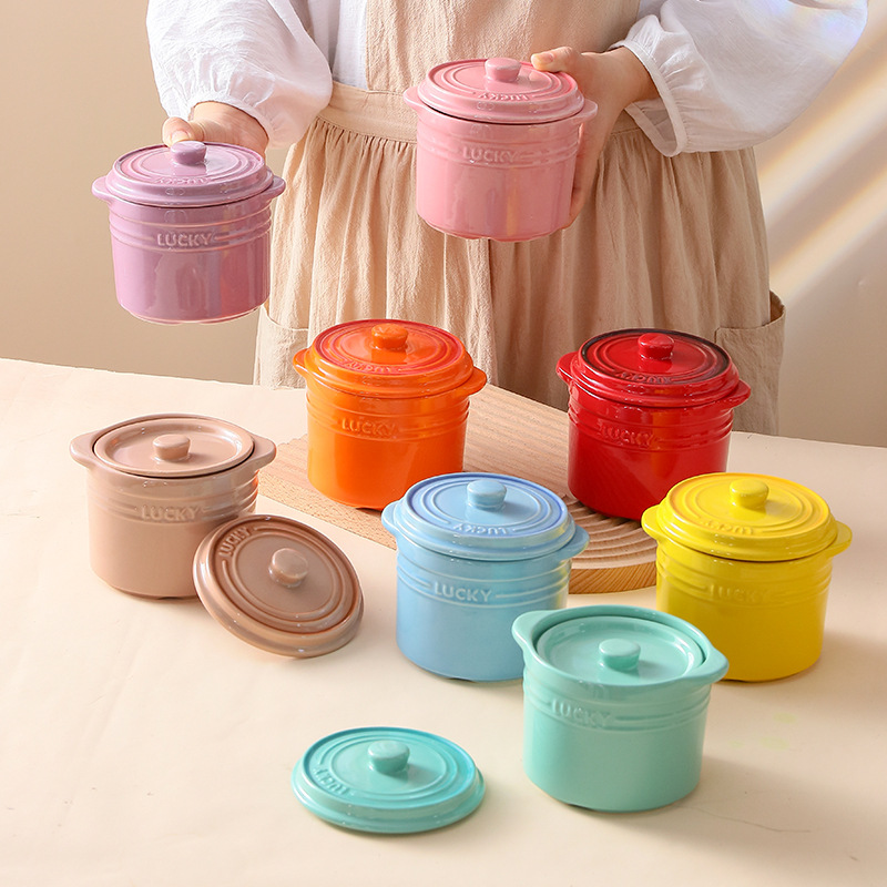 Cuenco de cerámica de doble ta - Kitchen Baking Bowls reseña y precio