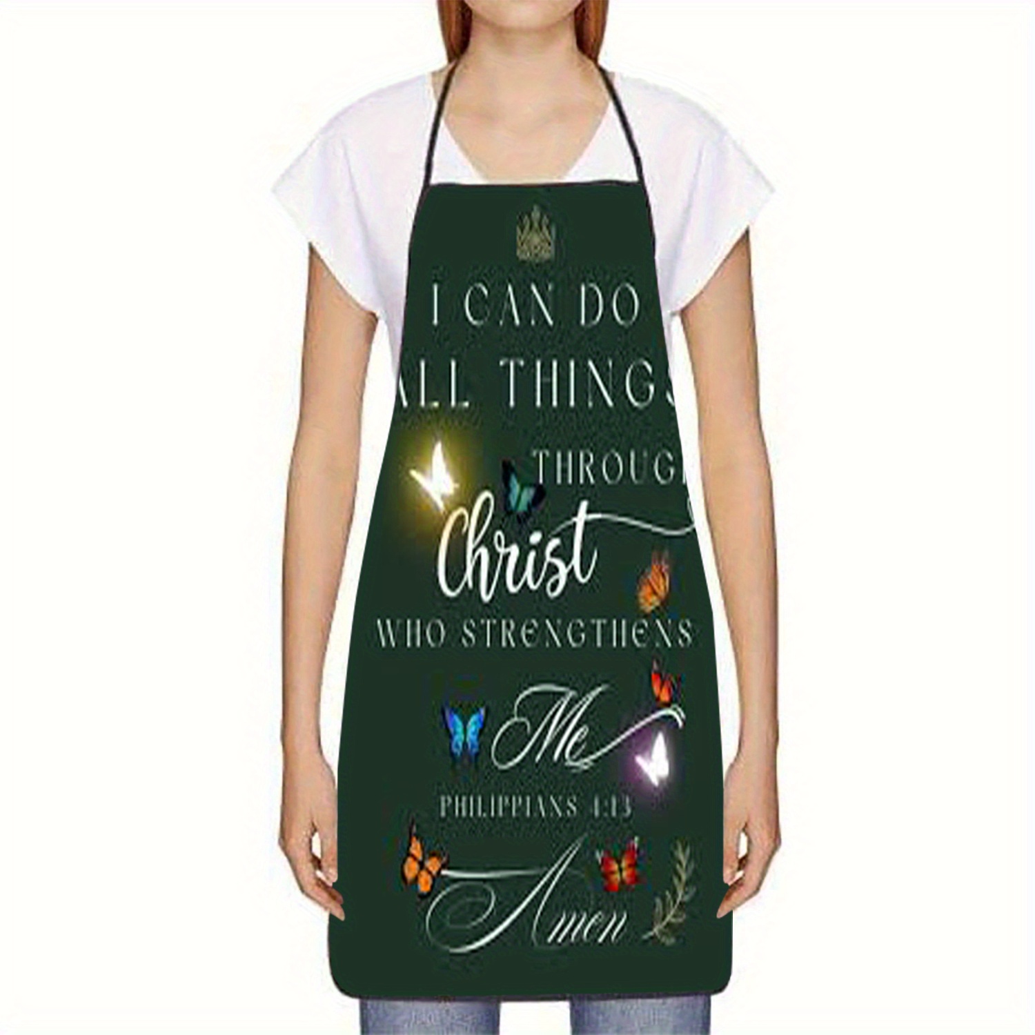 Delantal cristiano con filipan - Kitchen Baking Quotes reseña y precio
