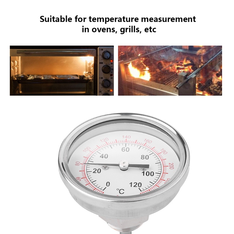 62 mm 120 ℃   Termómetro Bimet - Oven Thermometer Analog reseña y precio