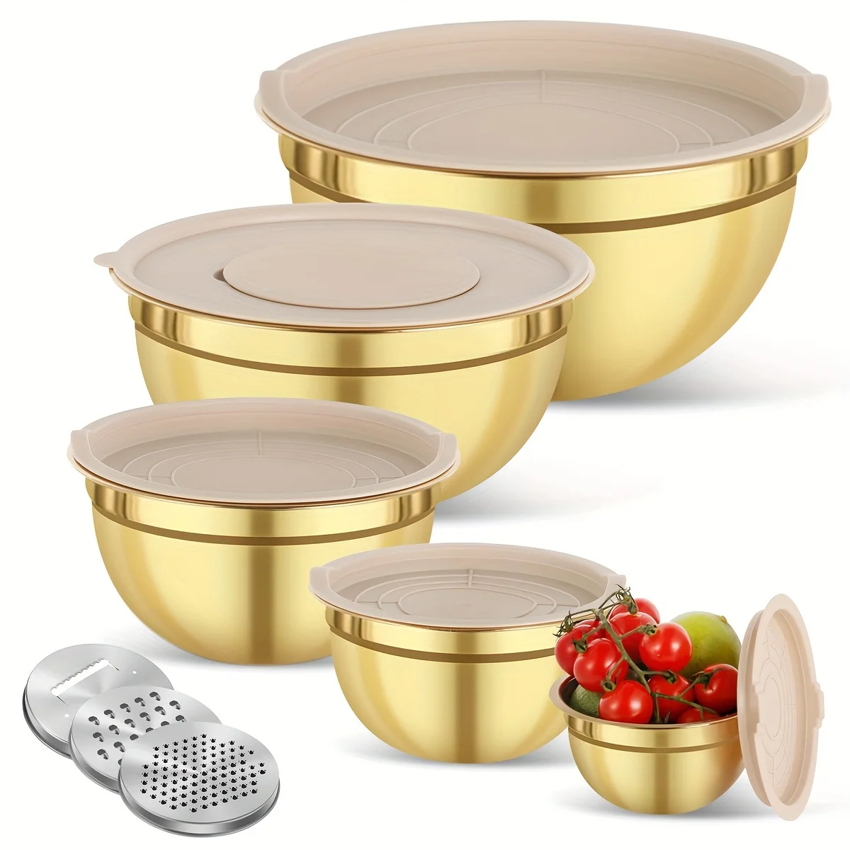 Juego de tazones para mezclar  - Kitchen Baking Bowls reseña y precio