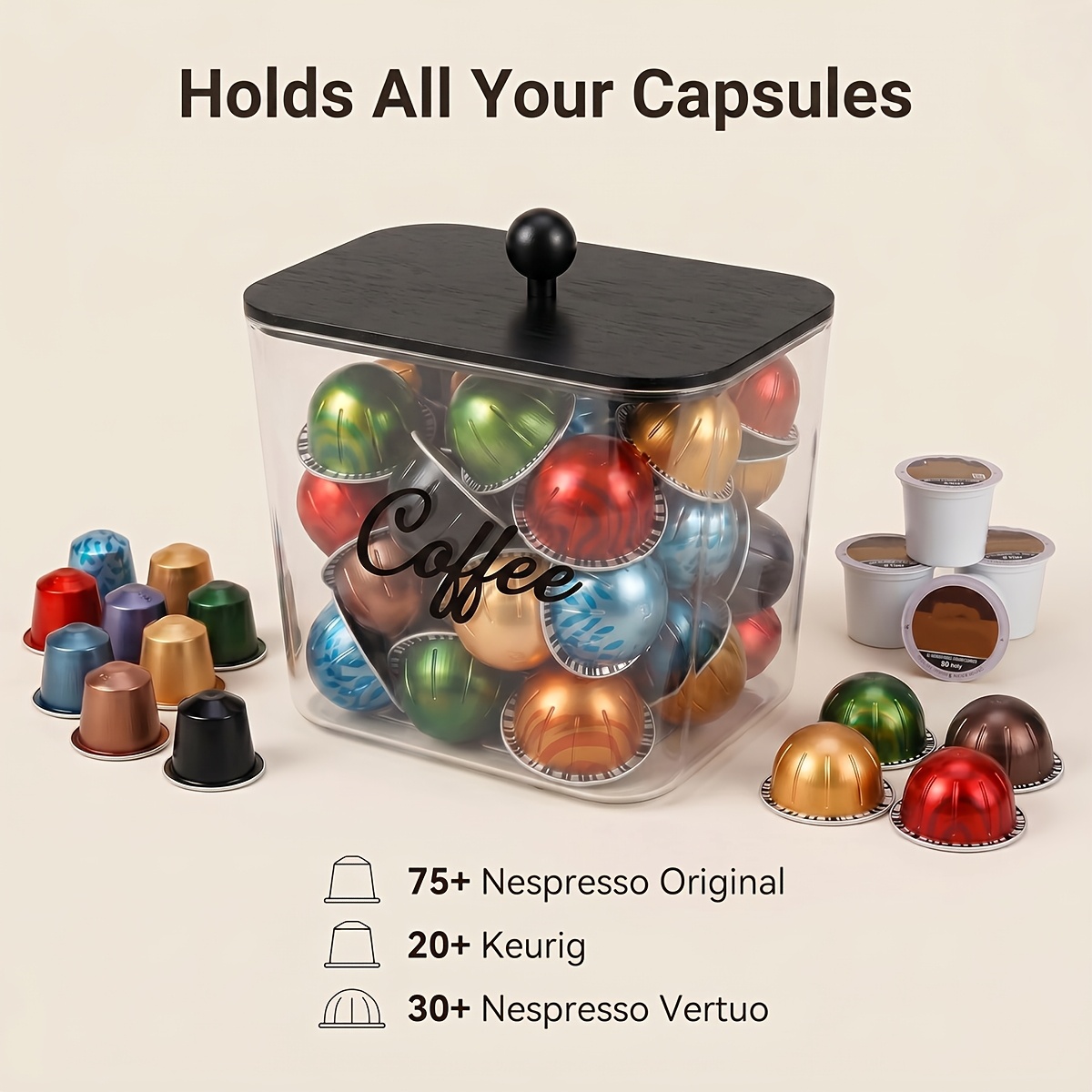 Organizador de Cápsulas de Caf - Kitchen Baking Tray Organizer reseña y precio