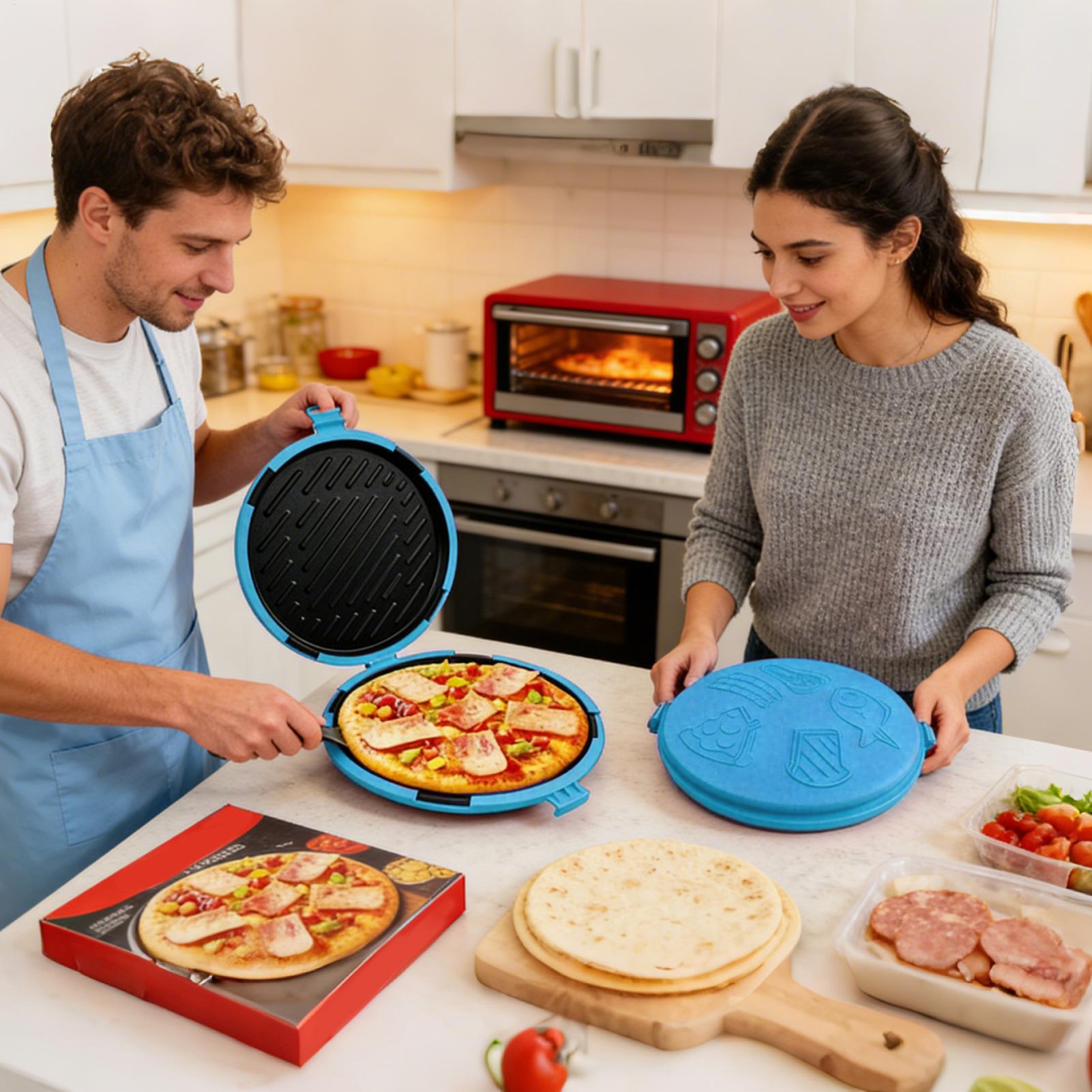 Bandeja para Pizza de Calentam - Kitchen Oven Baking Pans reseña y precio