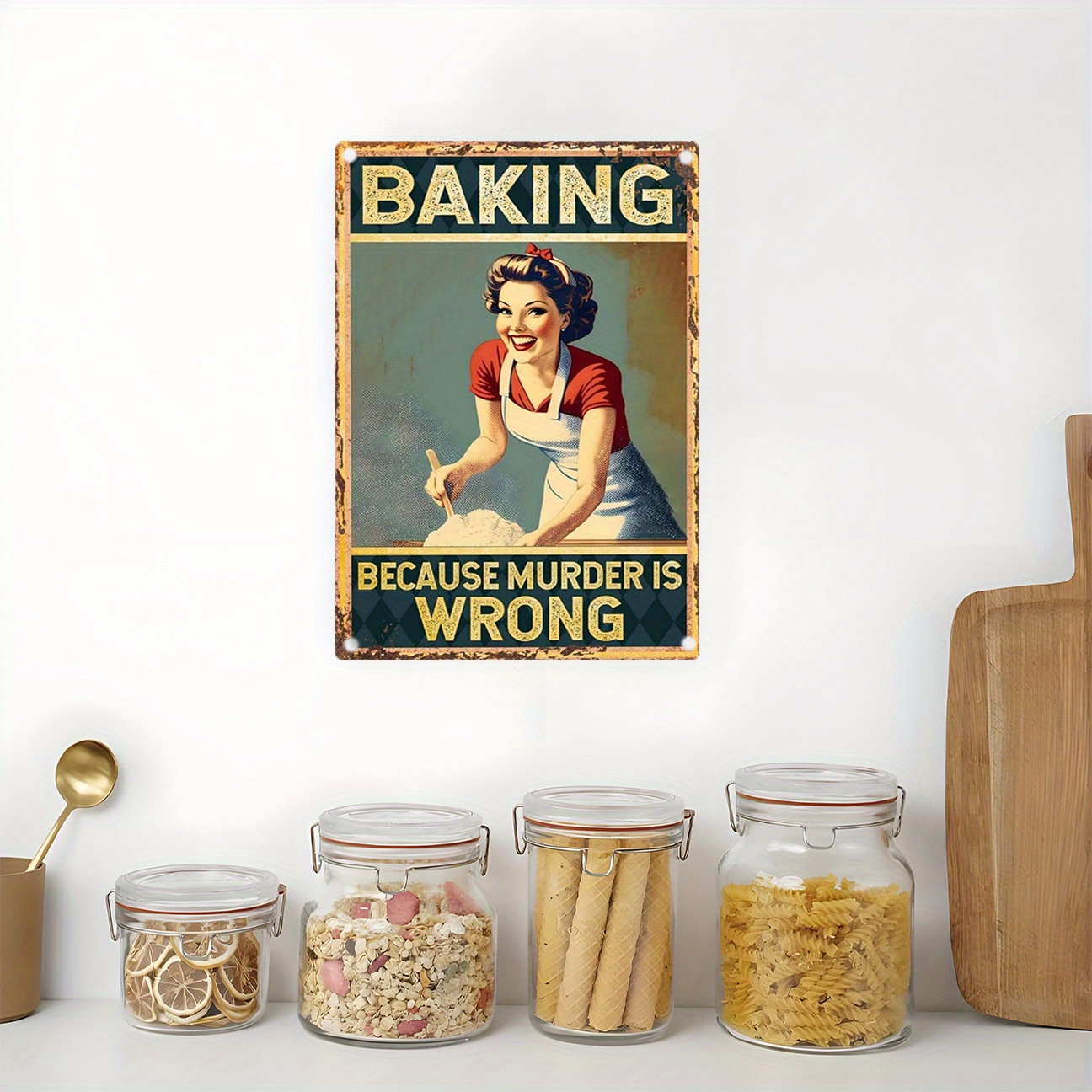 Letrero Decorativo de Metal co - Kitchen Baking Quotes reseña y precio