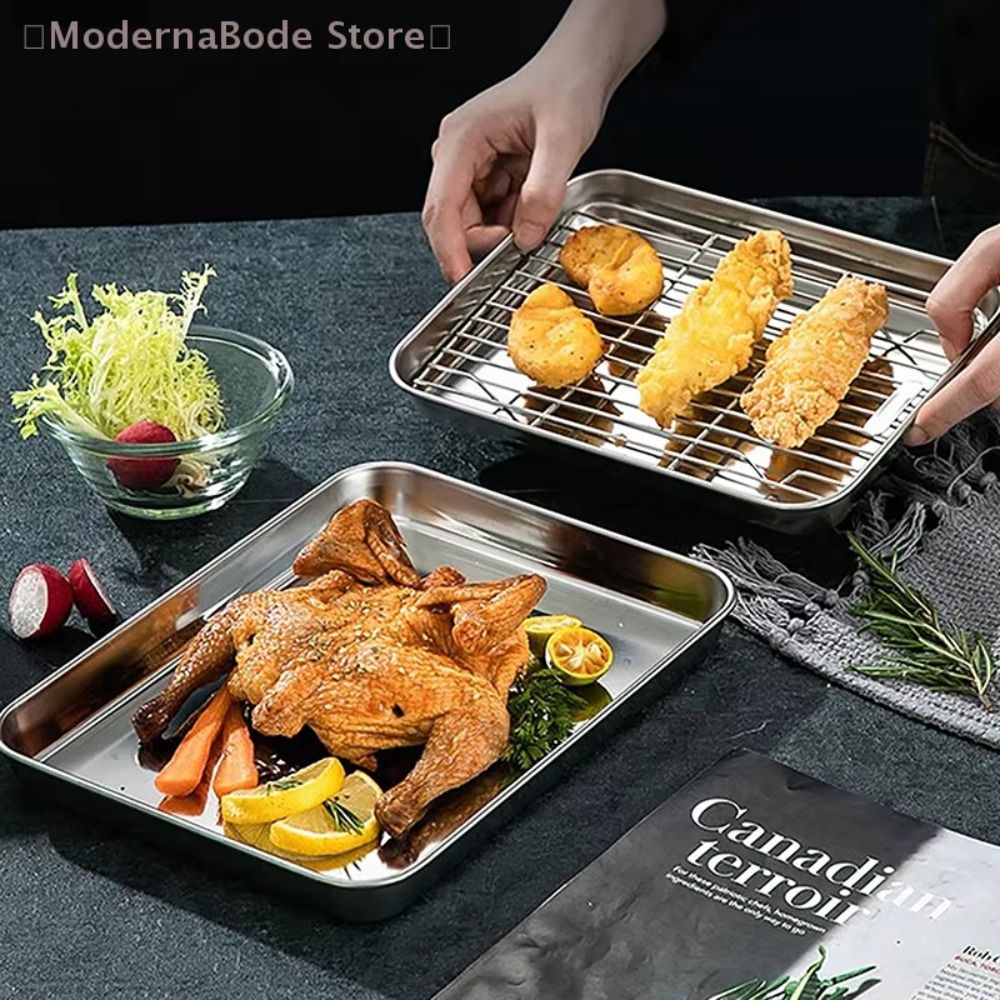Bandeja de Horno Portátil Anti - Kitchen Oven Baking Pans reseña y precio