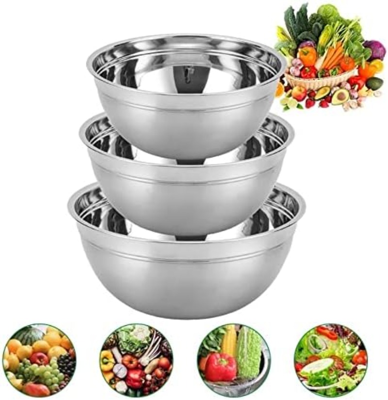 Tazón para Ensalada de Acero I - Bread Baking Kitchen Utensils reseña y precio