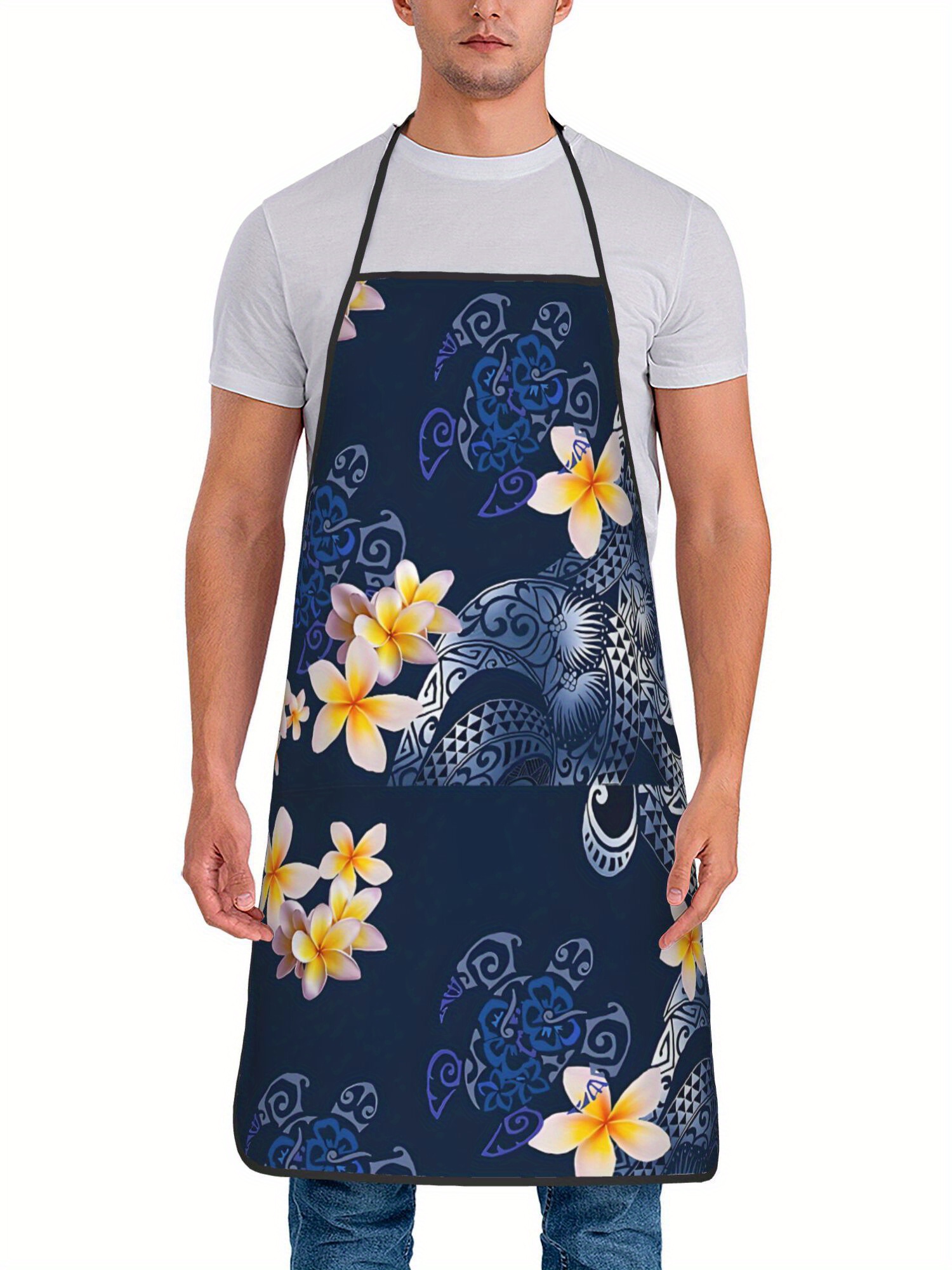 Delantal de Plumeria Hawaiana  - Kitchen Baking Island reseña y precio