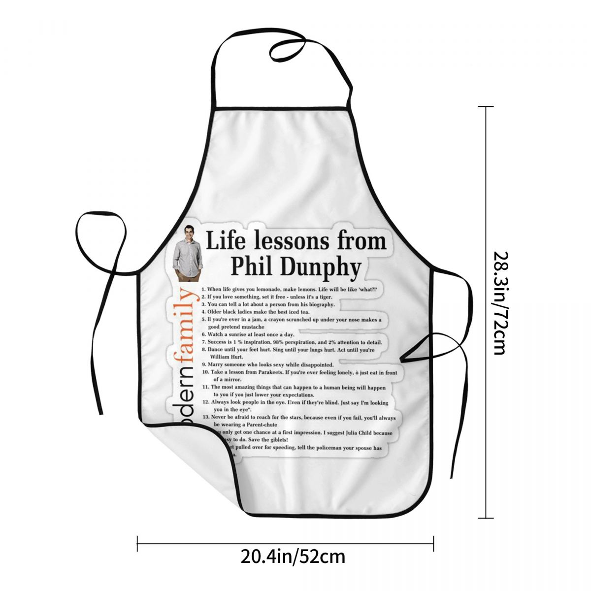 Delantales Life Lessons Phil D - Kitchen And Baking Life reseña y precio