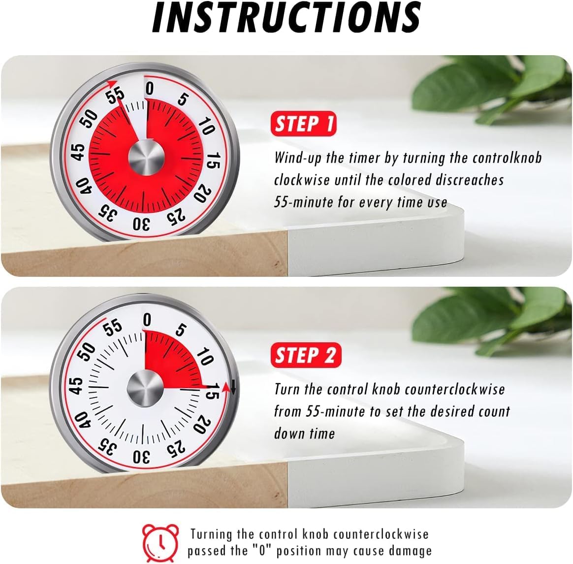 Temporizadores Visuales Magnét - Kitchen Baking Timer reseña y precio