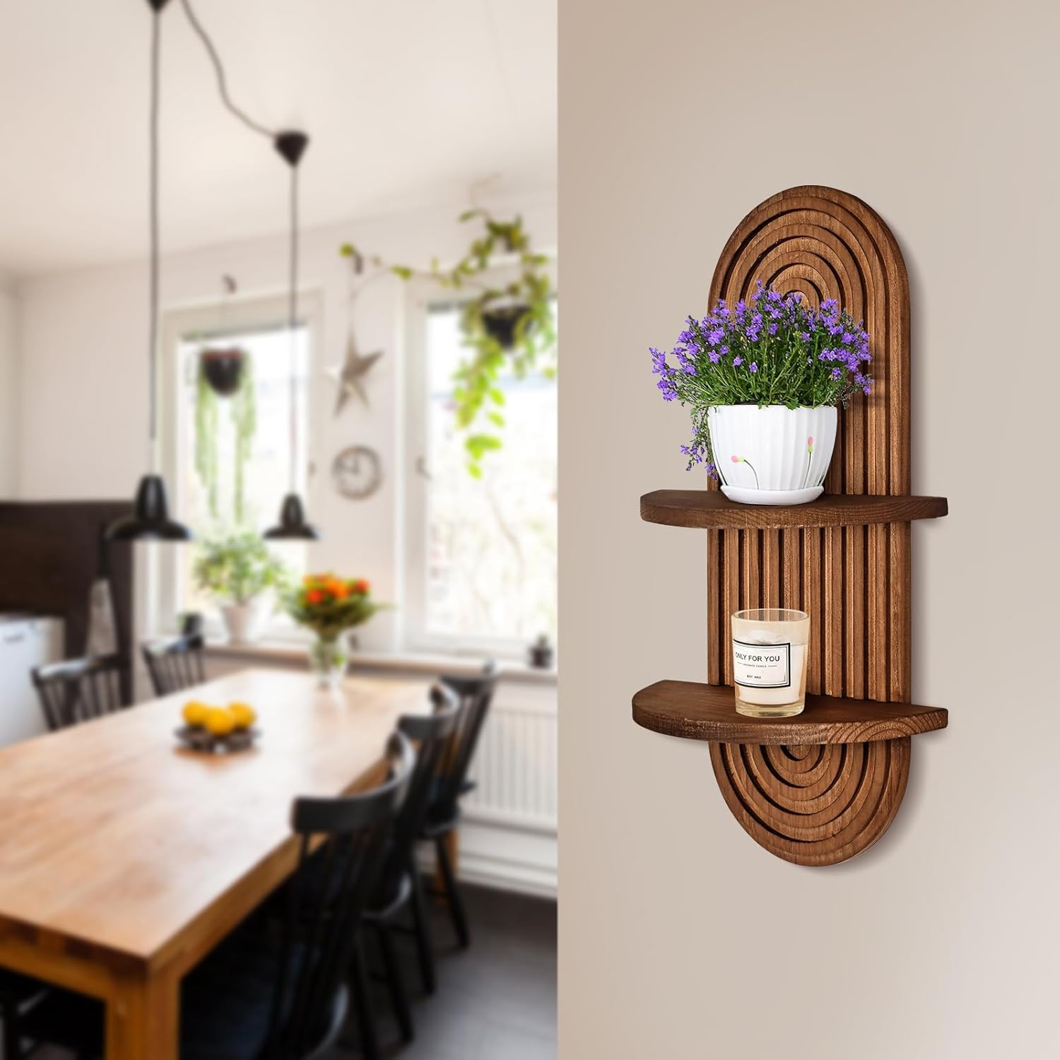 Estantes Flotantes de Madera,  - Kitchen Q reseña y precio