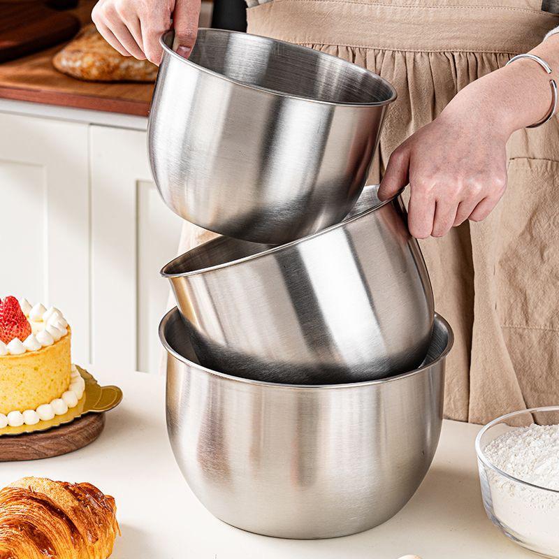 Tazón mezclador de acero inoxi - Kitchen Baking Containers reseña y precio