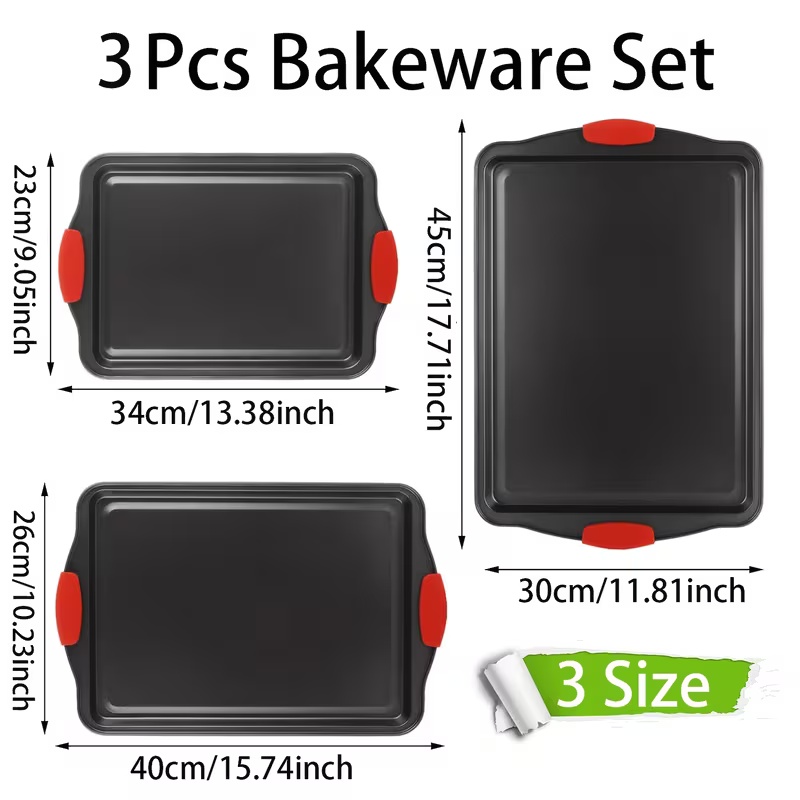 Nueva bandeja antiadherente pa - Kitchen Oven Baking Pans reseña y precio
