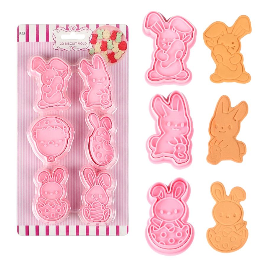 6 unids/set cortadores de gall - Kitchen Baking Decor reseña y precio
