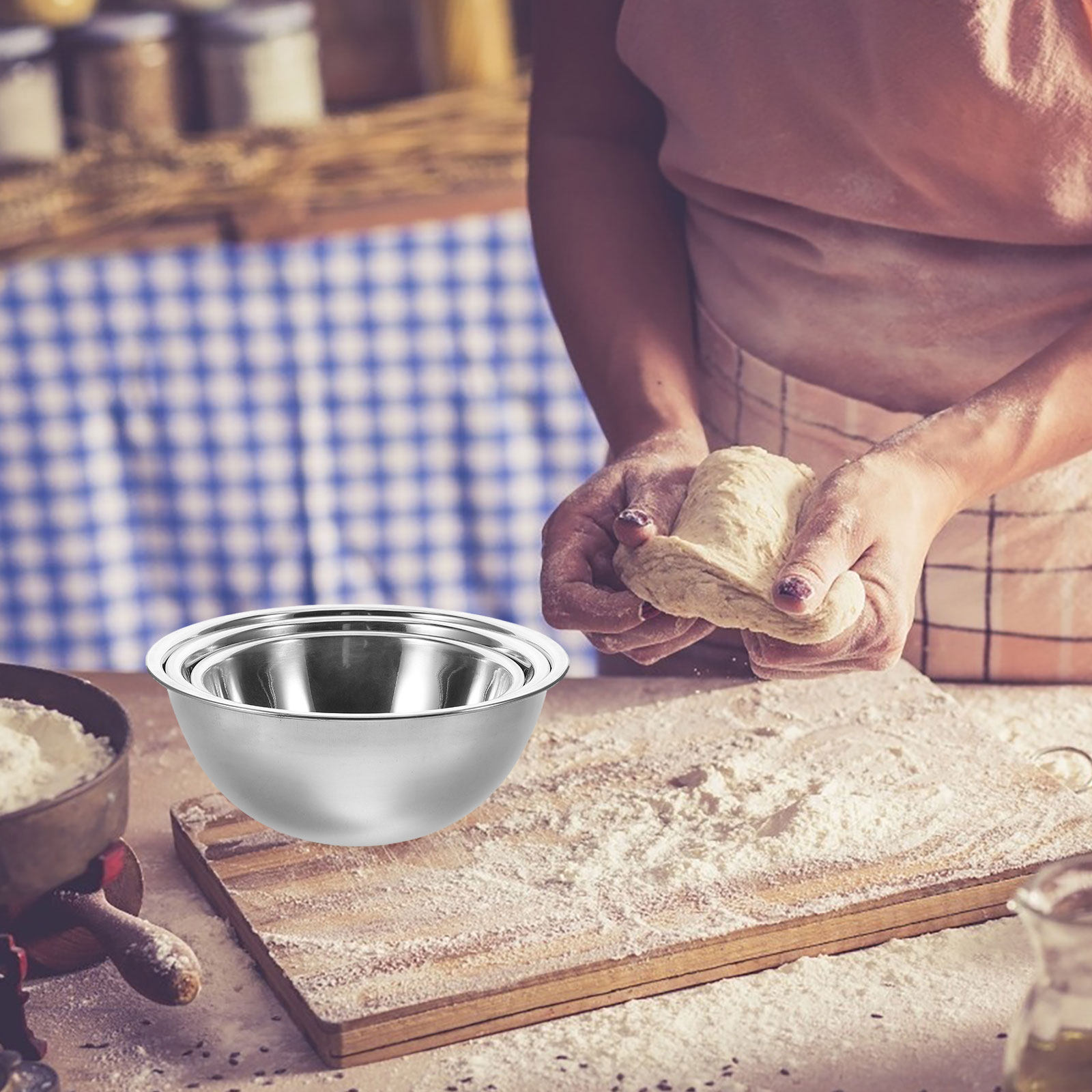 Juego de 3 Tazones para Mezcla - Kitchen Baking Bowls reseña y precio